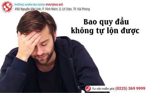 Nguyên nhân làm bao quy đầu không tự lột ra Bao quy đầu không lộn ra được
