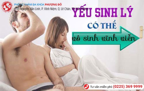 Nguy cơ vô sinh nếu yếu sinh lý ở mức độ nặng Nguy cơ vô sinh nếu yếu sinh lý ở mức độ nặng