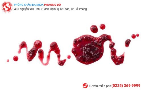 Hình ảnh máu kinh vón cục Hình ảnh máu kinh vón cục