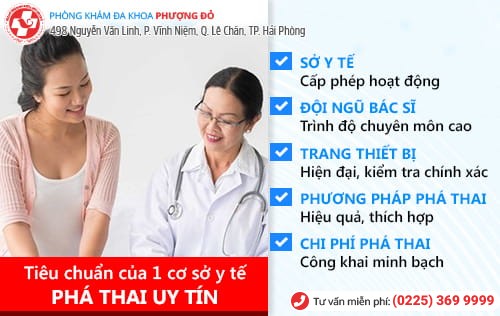 Tiêu chuẩn đánh giá phòng khám phá thai uy tín 