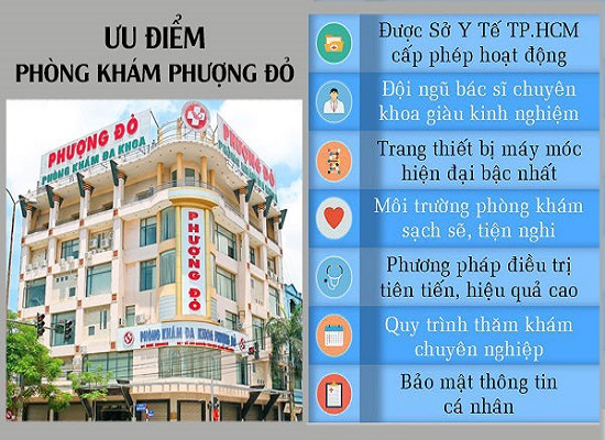 Đa Khoa Phượng Đỏ - Phòng khám bệnh trĩ uy tín Ưu điểm phòng khám Phượng Đỏ