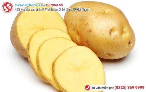 chữa sùi mào gà bằng khoai tây