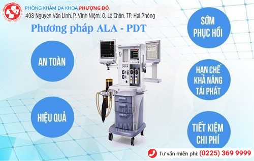 Phương pháp ALA - PDT chuyên hỗ trợ điều trị sùi mào gà Hỗ trợ điều trị sùi mào gà ở tử cung